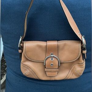 Coach vintage tan soho leather shoulder bag